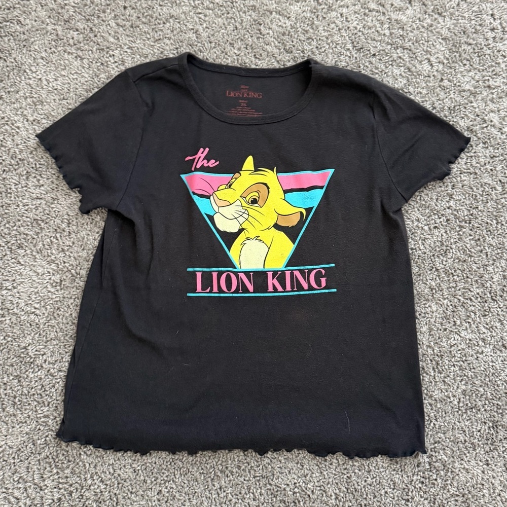 Vintage Disney The Lion King Simba Graphic Tee Youth 2XL 90s Retro Y2K Nostalgia
